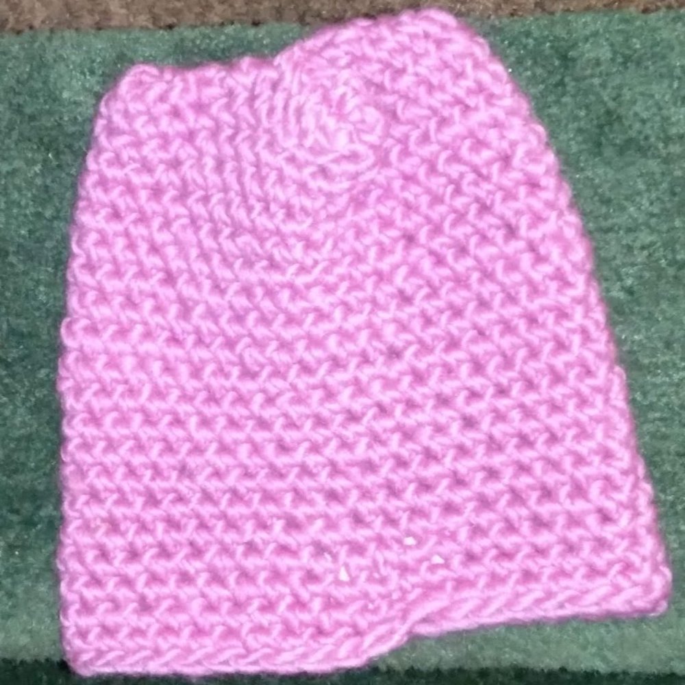 AR TIKAL NYC Pink Knit Beanie Hat Small